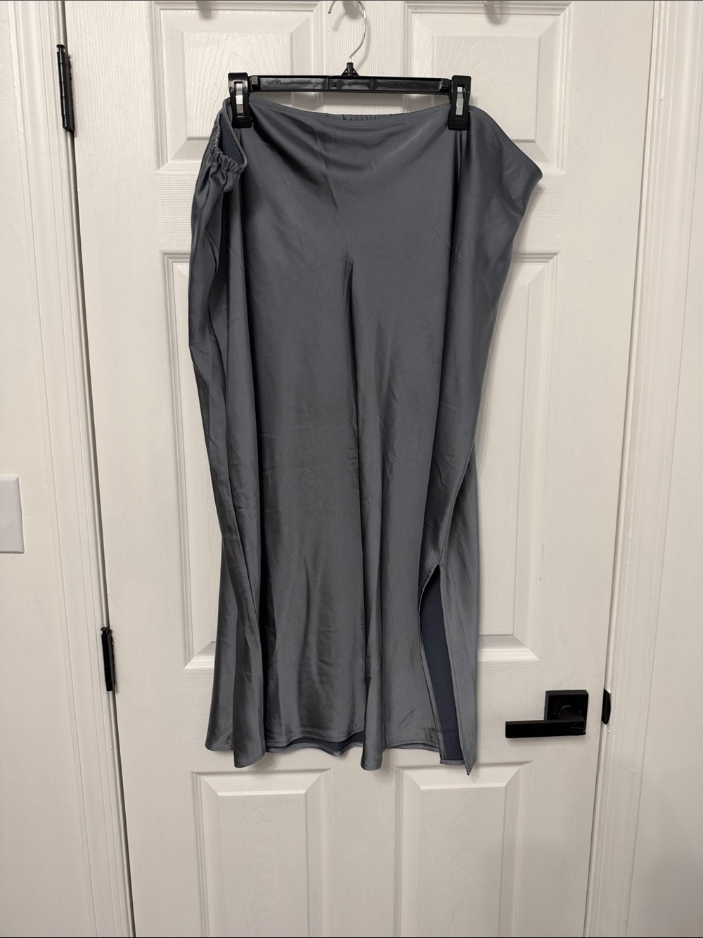 Old Navy Slate Gray Maxi Skirt with Side Slit